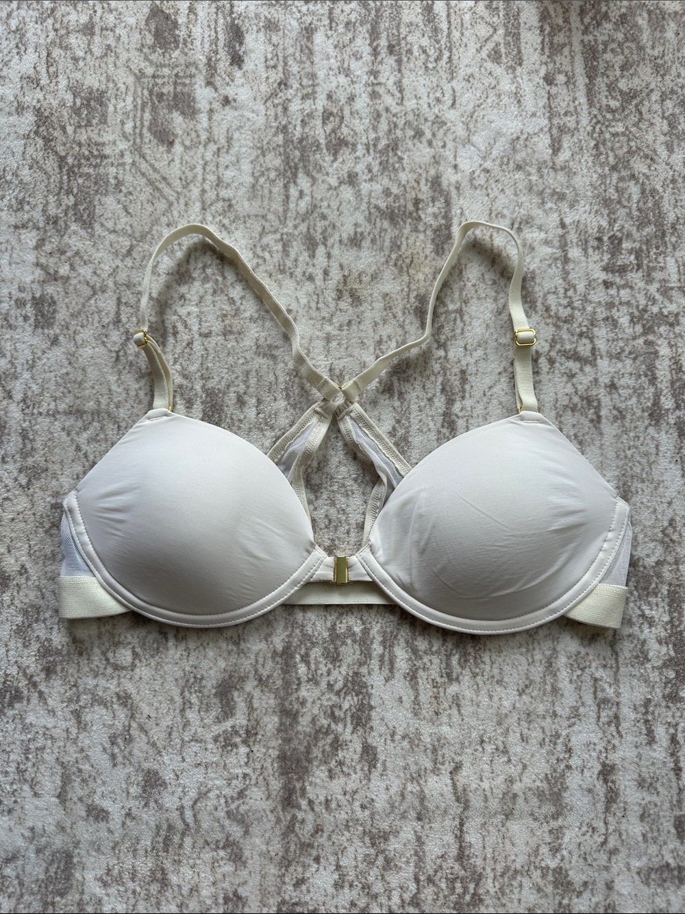Pepper Front-Closure Bra in White